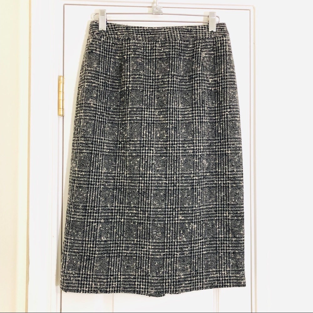 Neiman Marcus | Checkers Tweed Pencil Skirt Sz 4